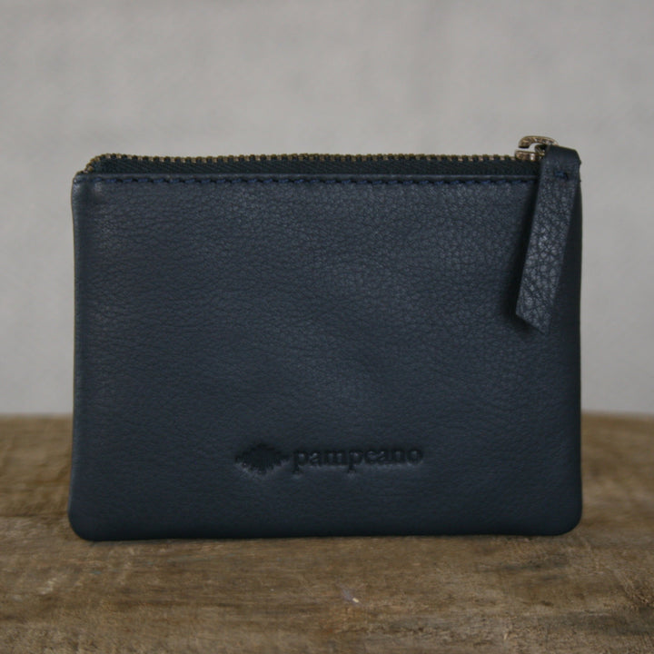 'Cambio' Pouch Purse - Navy Leather - pampeano UK