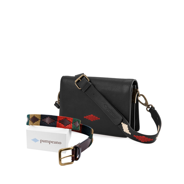 Choice of Any Leather pampeano Belt and 'Estilo' Crossbody Bag - Gift Package - pampeano UK