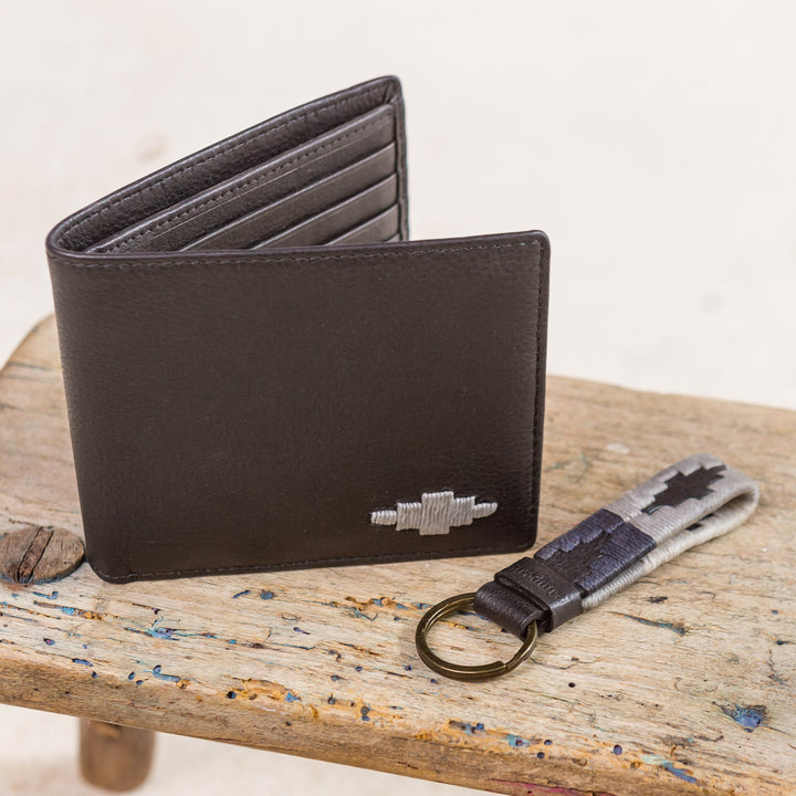 'Dinero' Card Wallet - Black Leather - pampeano UK