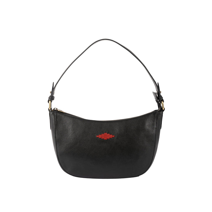 'Joven' Small Handbag - Black Leather - pampeano UK
