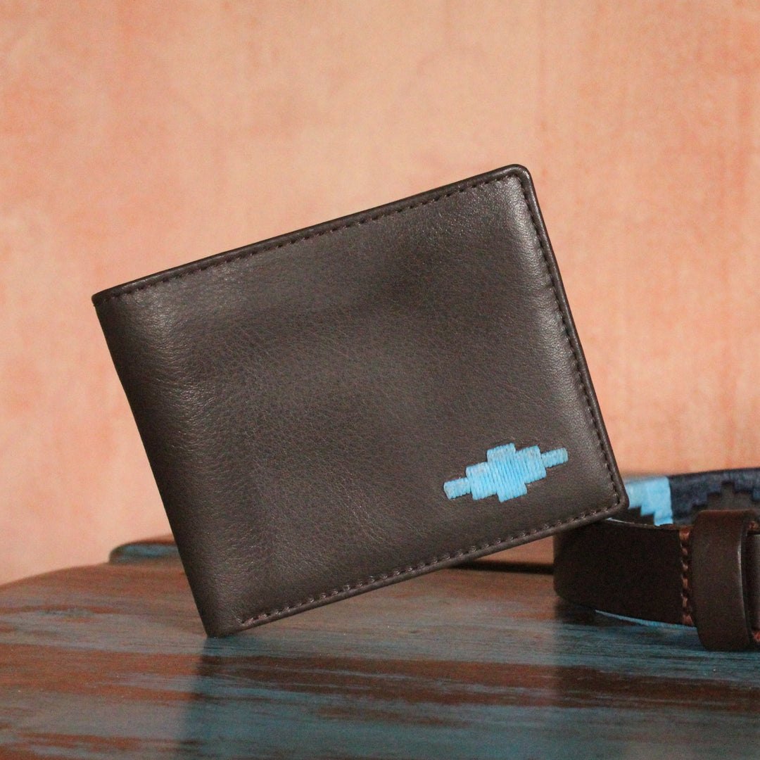 'Dinero' Card Wallet - Brown Leather - pampeano UK