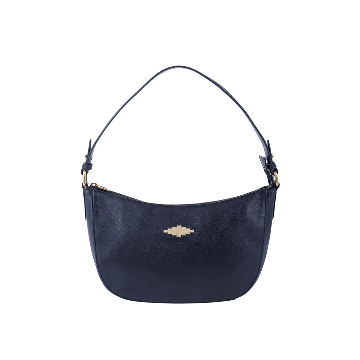 'Joven' Small Handbag - Navy Leather - pampeano UK