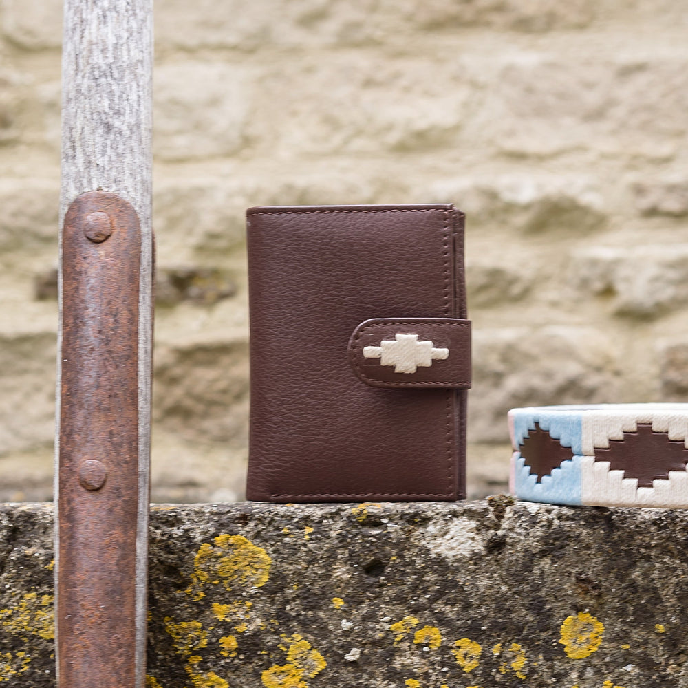 'Exito' Bifold Purse - Brown Leather - pampeano UK