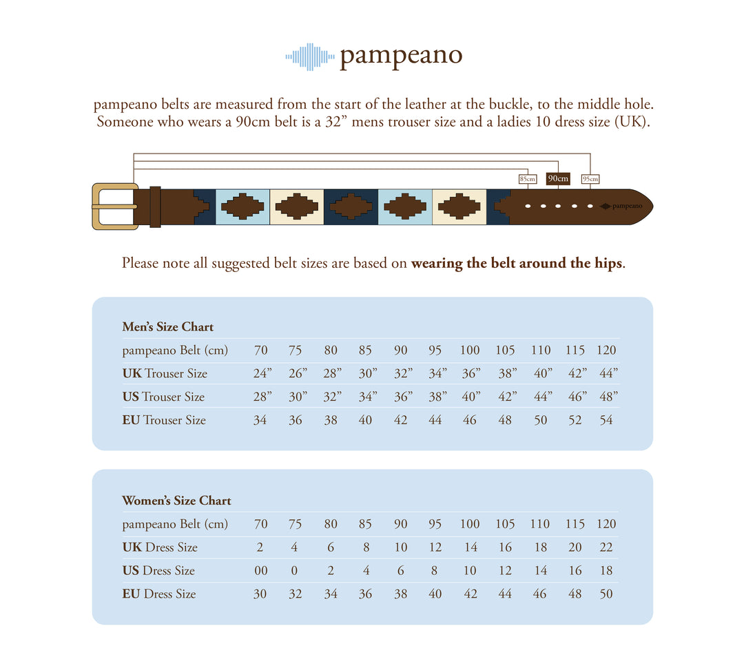 'Cincha' pampeano Polo Belt - Black and Red - pampeano UK