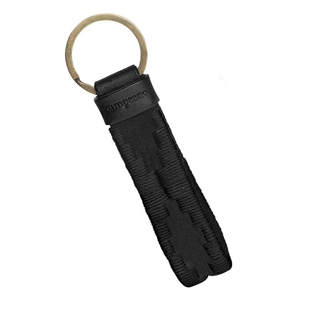 'Charro' Loop Keyring - Black Leather - Pampeano UK
