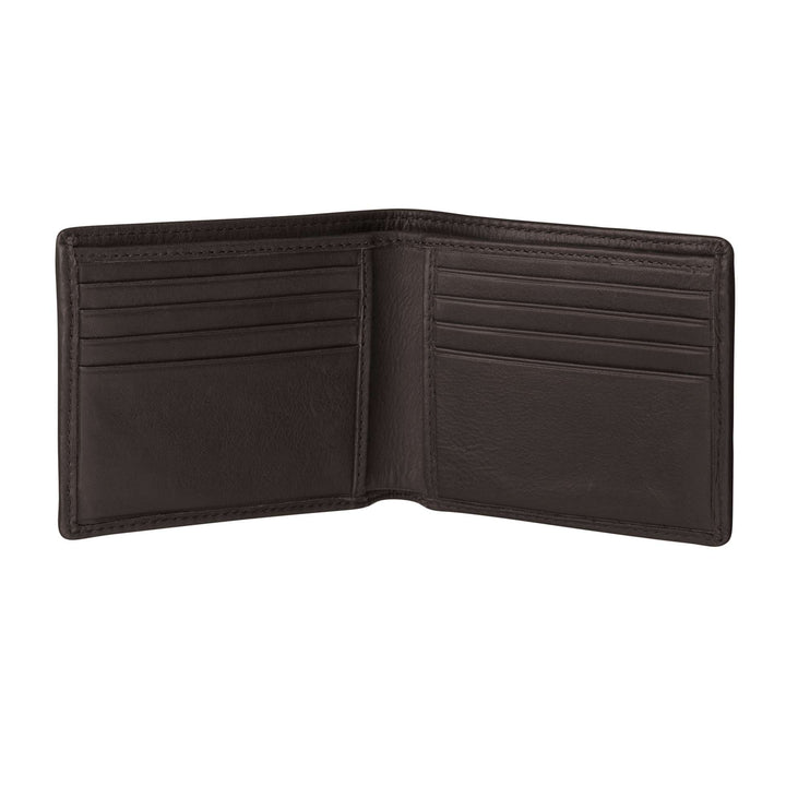 'Dinero' Card Wallet - Brown Leather - pampeano UK