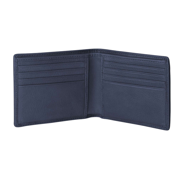 'Dinero' Card Wallet - Navy Leather - pampeano UK