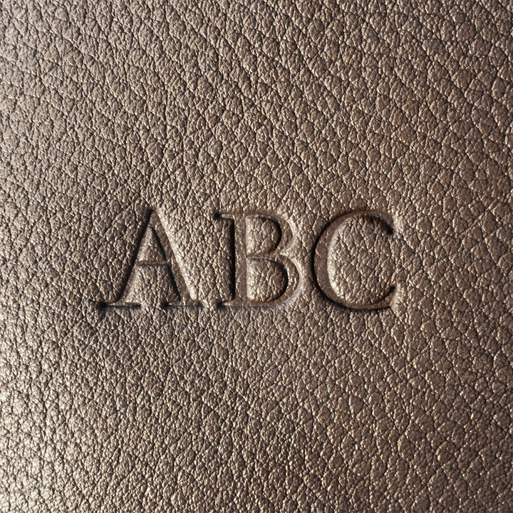 'Brillo' Cosmetic Bag - Black Leather - pampeano UK
