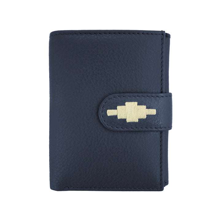 'Exito' Bifold Purse - Navy Leather - pampeano UK