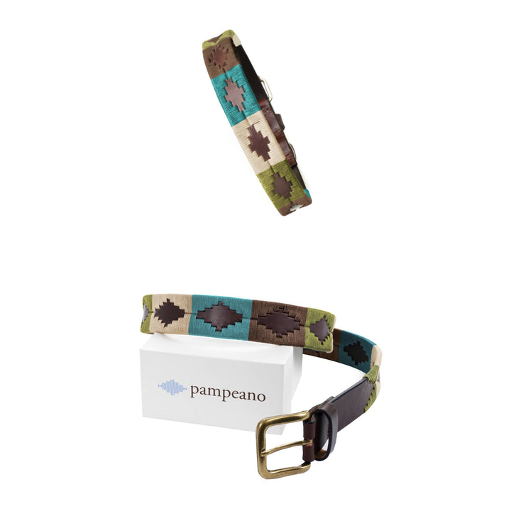 Choice of Any Leather Polo Belt and Dog Collar - Gift Package - pampeano UK