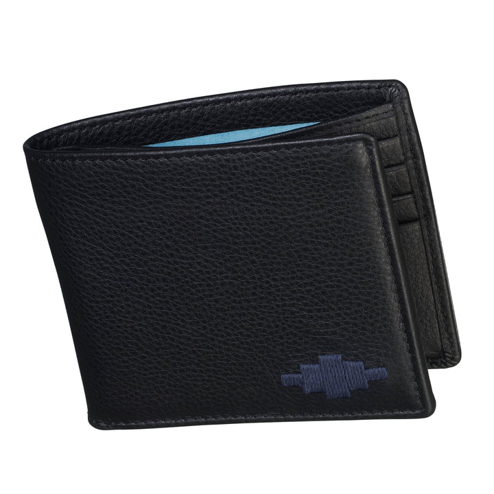'Dinero' Card Wallet - Black Leather - pampeano UK