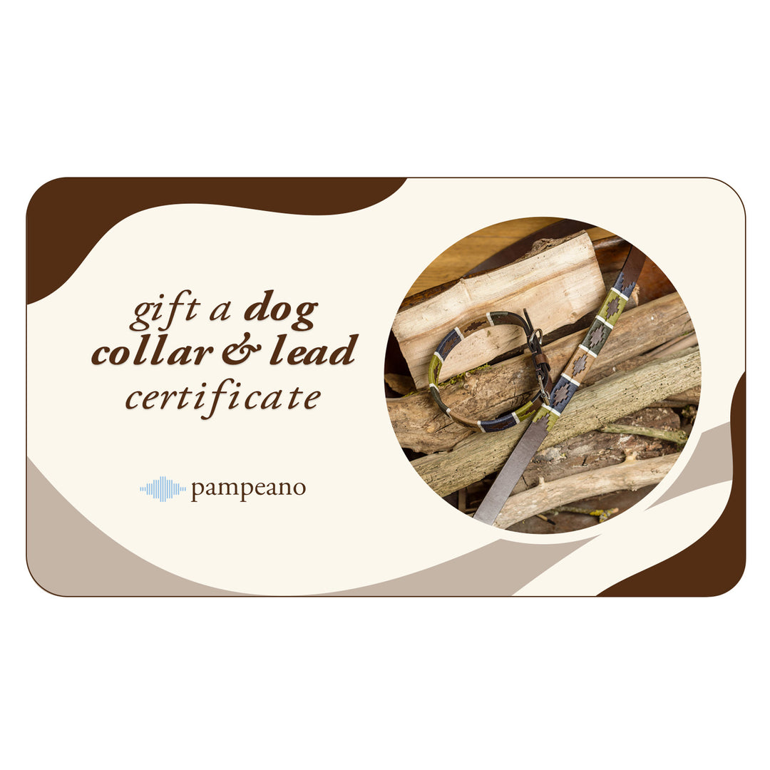 Buy any Dog Collar and Lead - Gift Certificate - pampeano UK