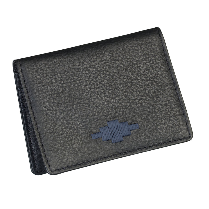 'Pase' Travel Card Holder - Black Leather - pampeano UK